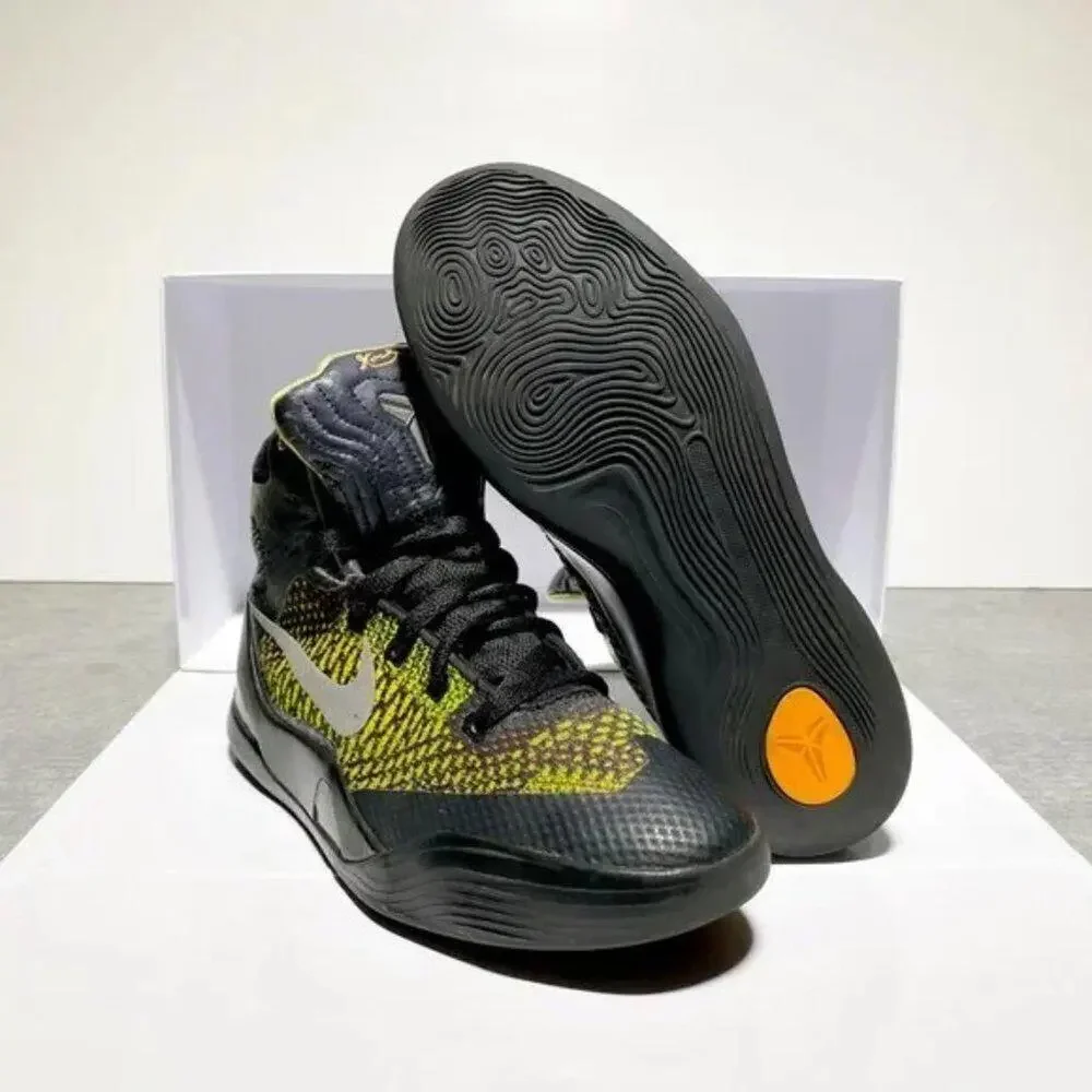 Nike Kobe Zoom Mamba Green Red Black Hightop Basketball Sneaker Size‎ 5.5Y